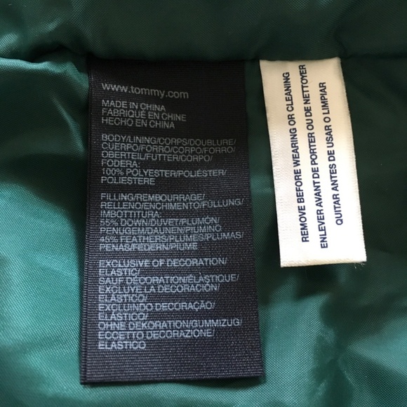 Tommy Hilfiger Womens Sz L Purple Down Quilted Puffer Vest Jacket Logo Flag - Picture 9 of 12